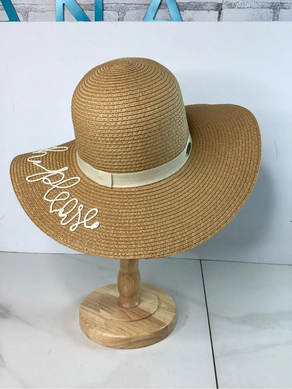 Panama Jack Straw Paper Large Brim Ladies Hat